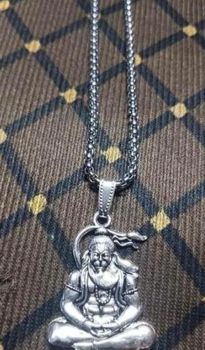 Hanuman Locket With Silver Chain