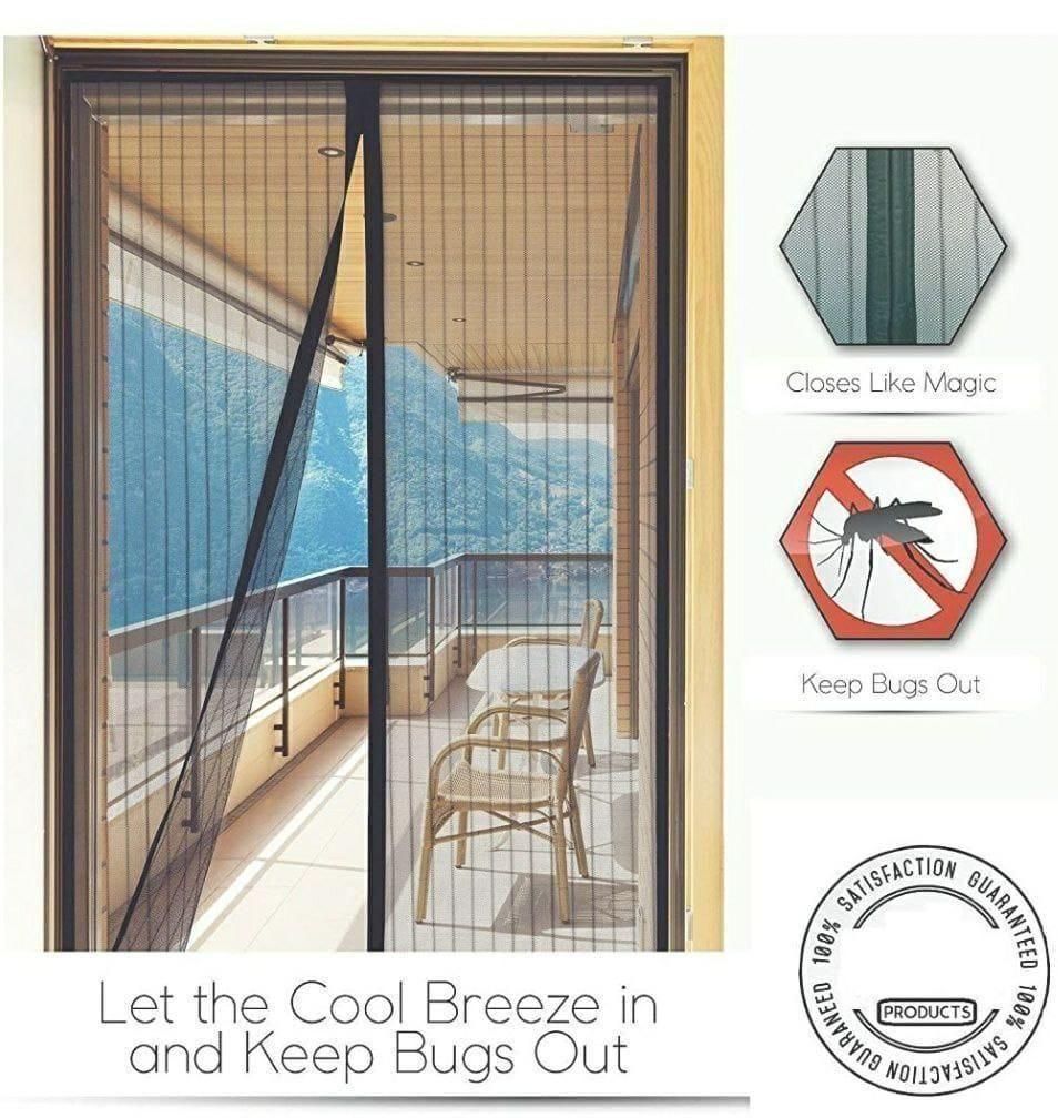 Magnetic Foldable Mesh Screen Net – Anti‑Mosquito Door Curtain