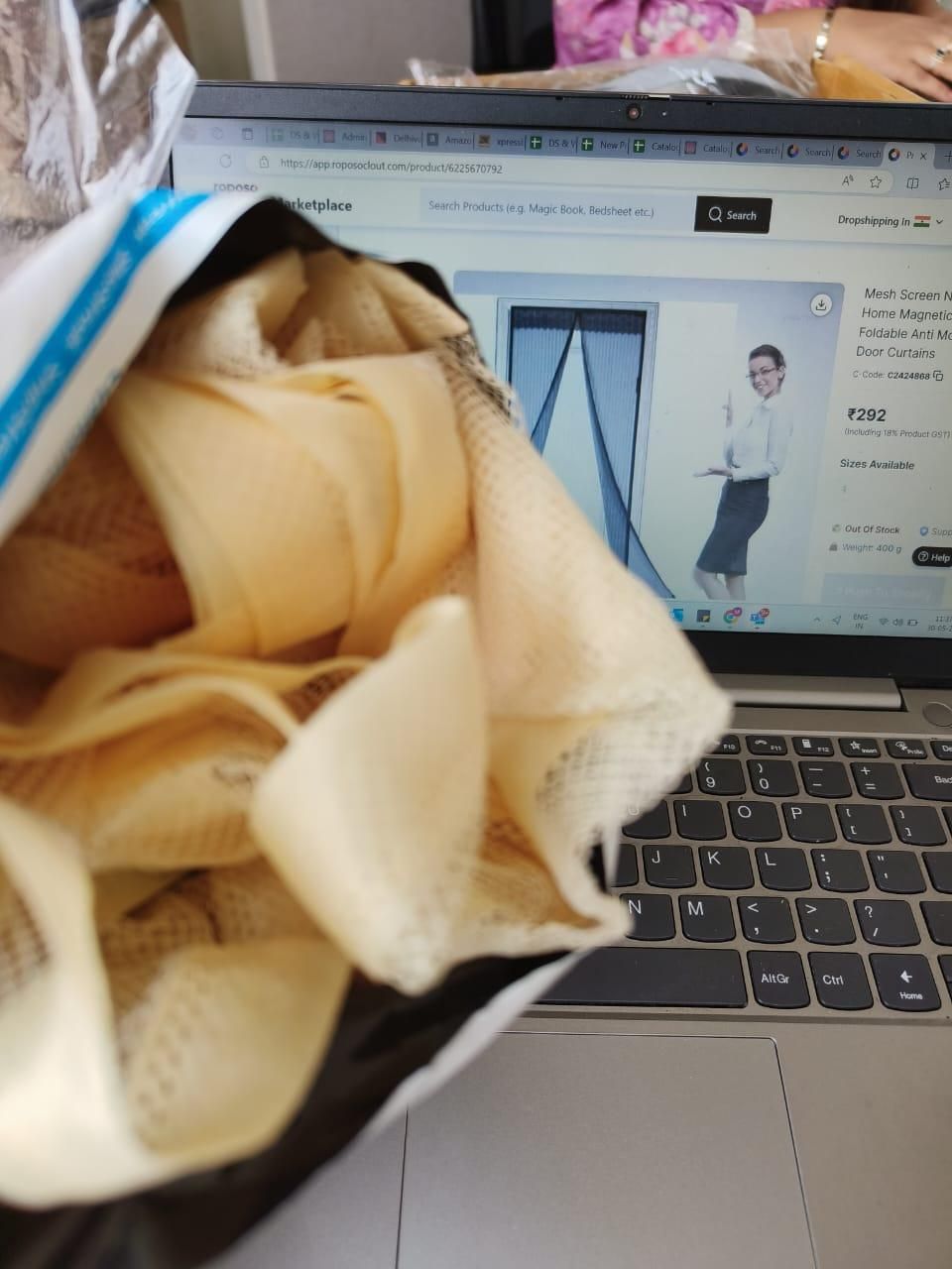 Magnetic Foldable Mesh Screen Net – Anti‑Mosquito Door Curtain