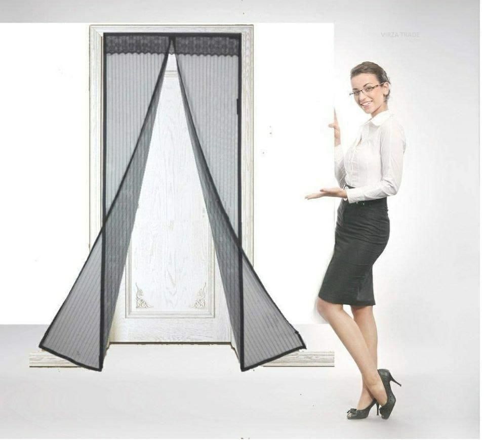 Magnetic Foldable Mesh Screen Net – Anti‑Mosquito Door Curtain